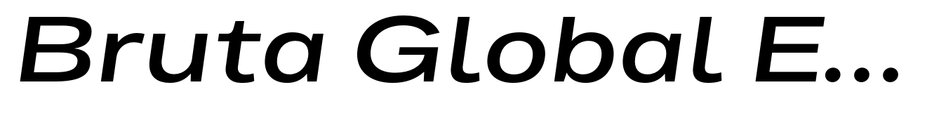 Bruta Global Extended Semi Bold Italic